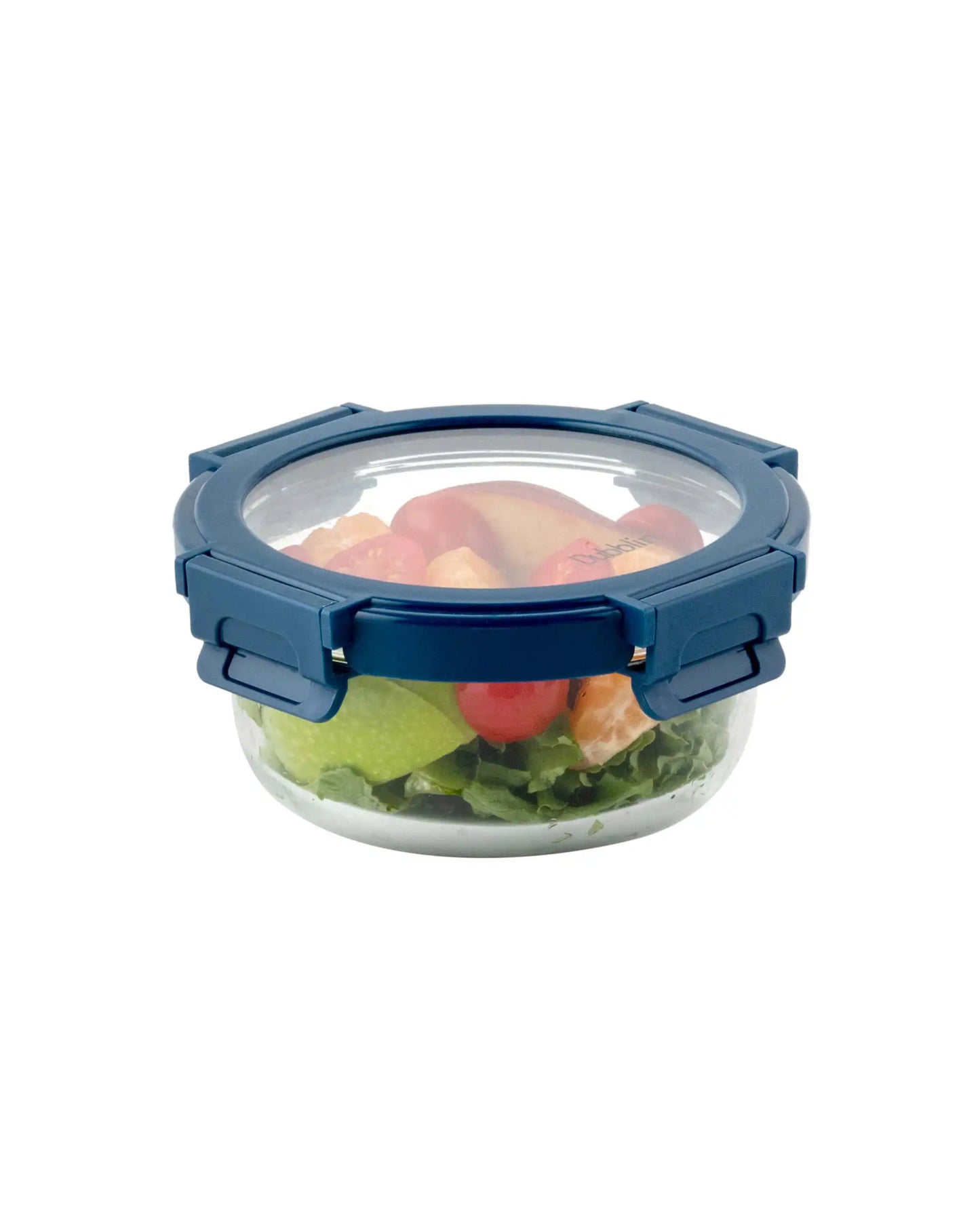 Dubblin Borosilicate Glass Container Round with Glass Lid