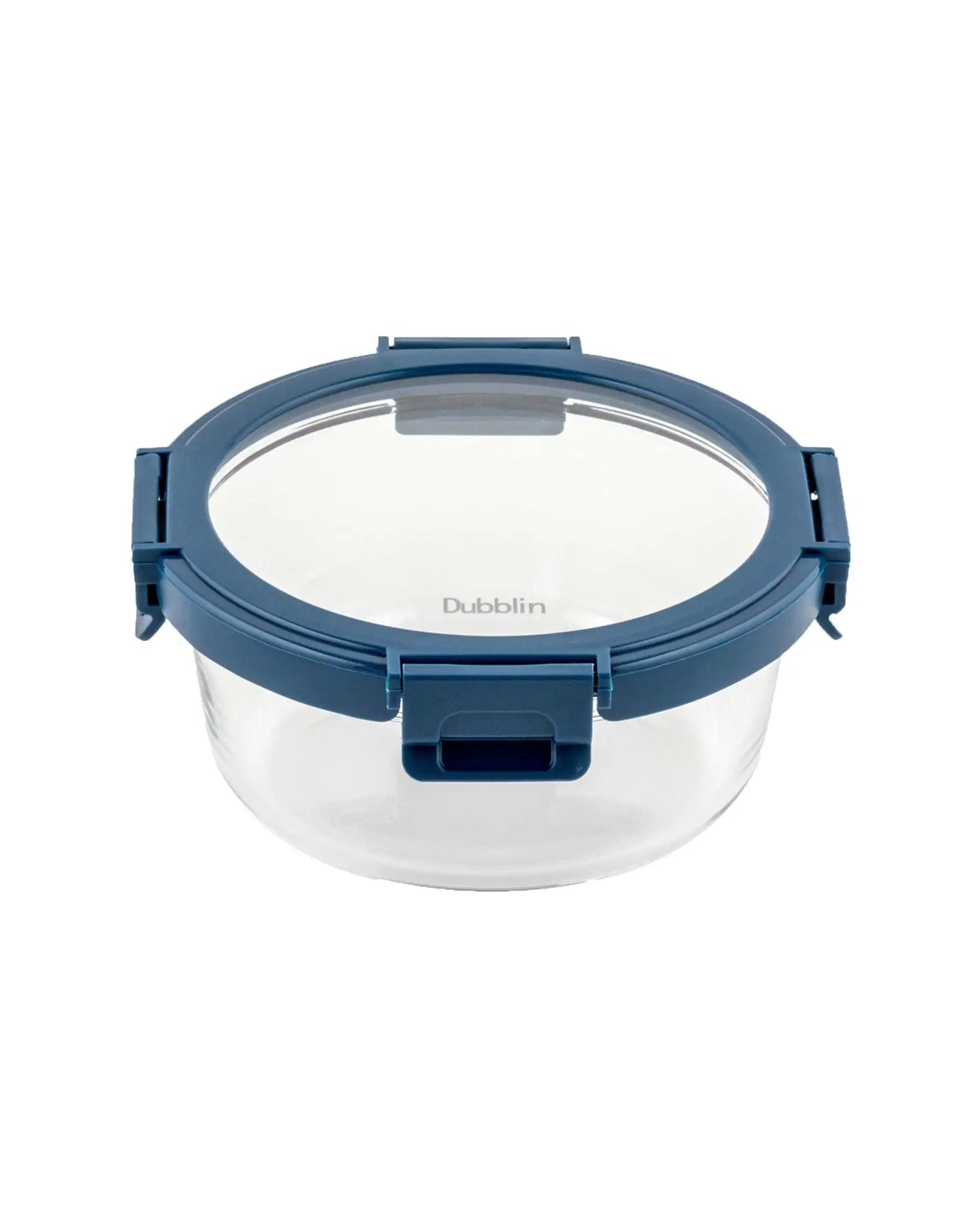 Dubblin Borosilicate Glass Container Round with Glass Lid