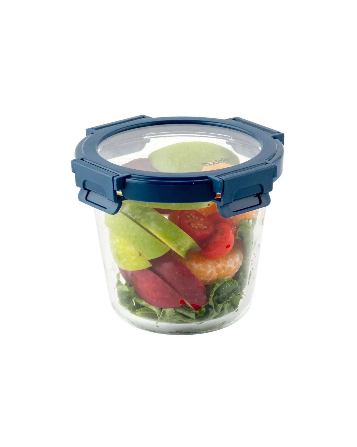 Dubblin Borosilicate Glass Container Round with Glass Lid