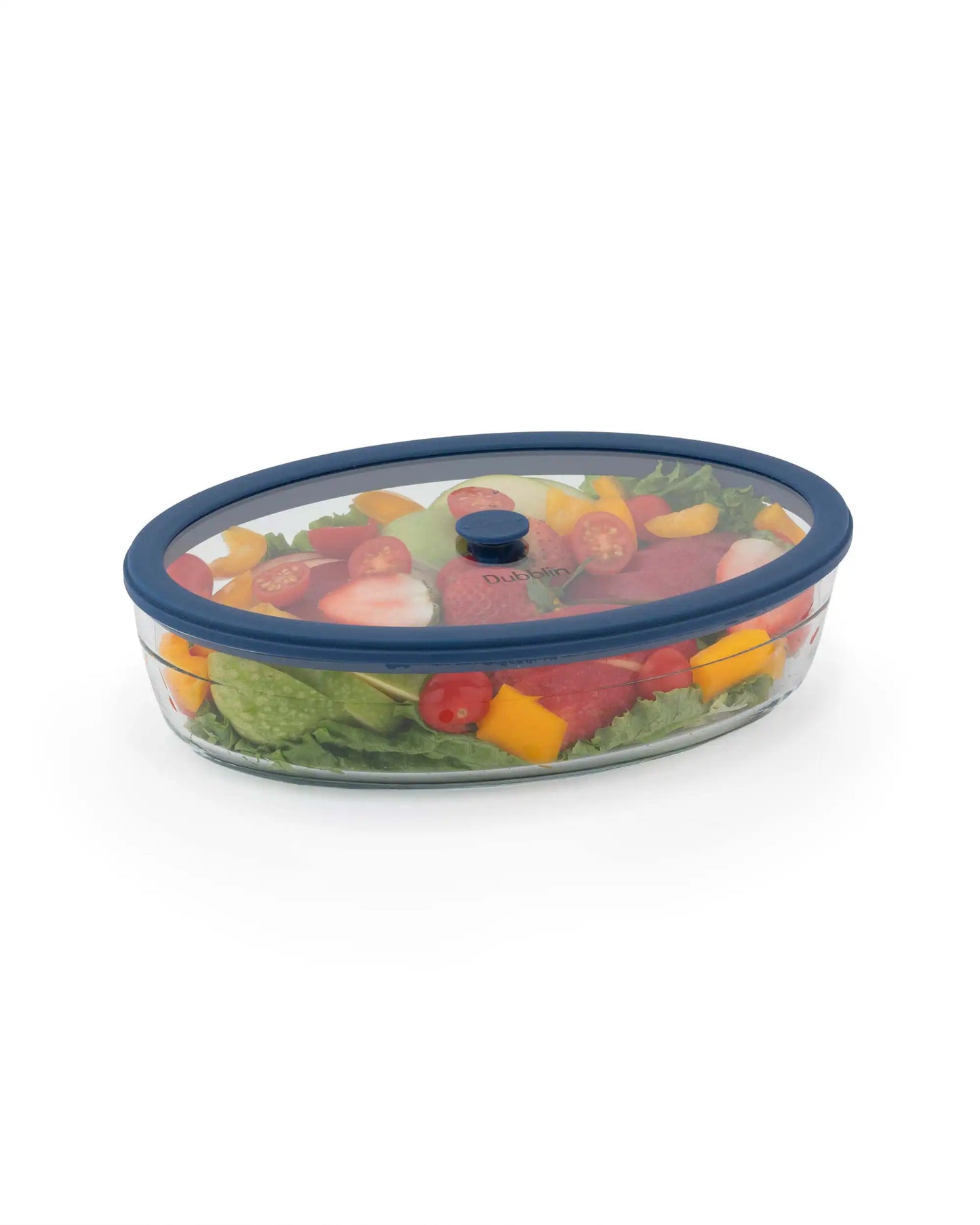 Dubblin Latino Borosilicate Glass Serving Dish Container Oval