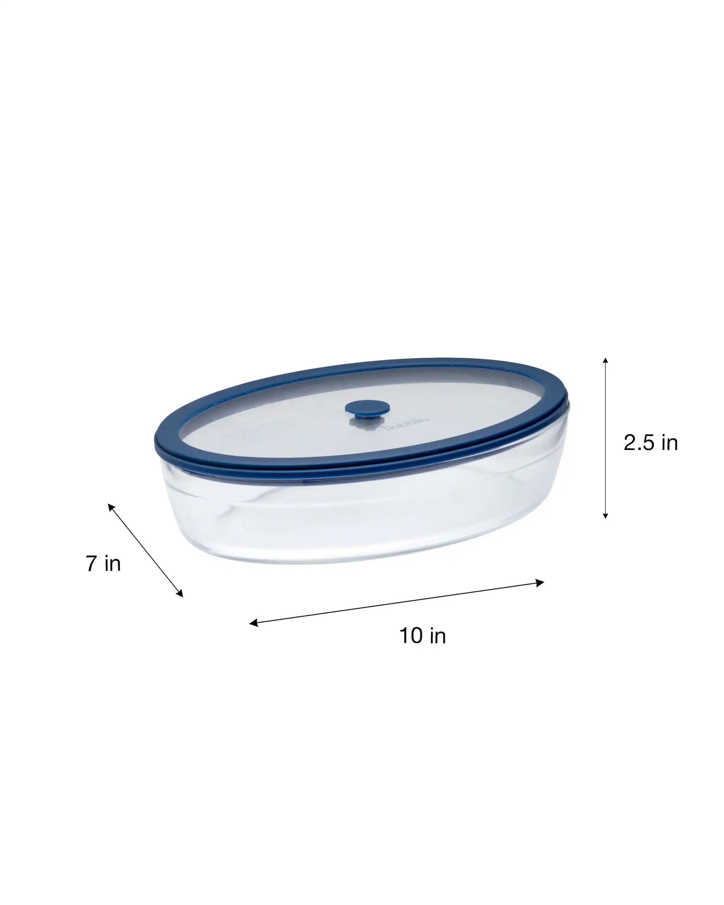 Dubblin Latino Borosilicate Glass Serving Dish Container Oval