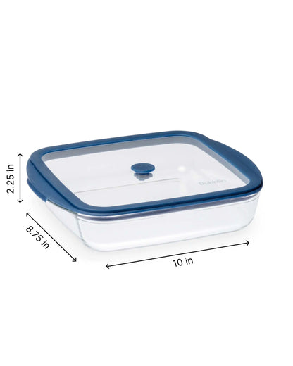 Dubblin Latino Borosilicate Glass Serving Dish Container Square