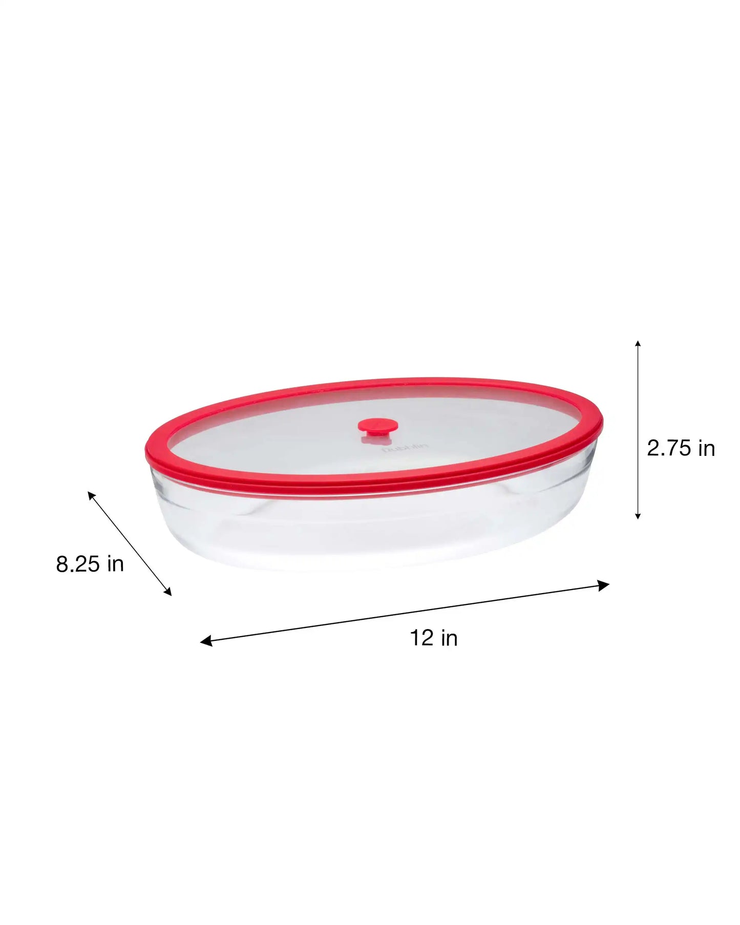 Dubblin Latino Borosilicate Glass Serving Dish Container Oval