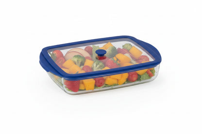 Dubblin Latino Borosilicate Glass Serving Dish Container Rectangle