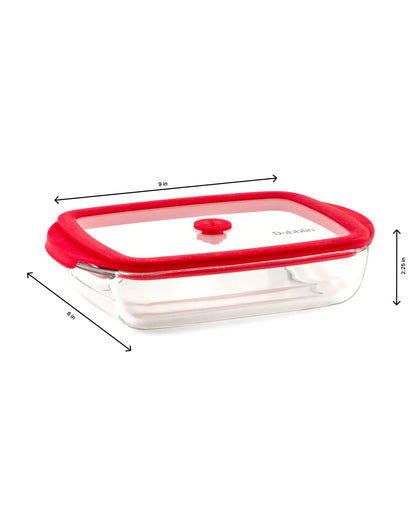 Dubblin Latino Borosilicate Glass Serving Dish Container Rectangle