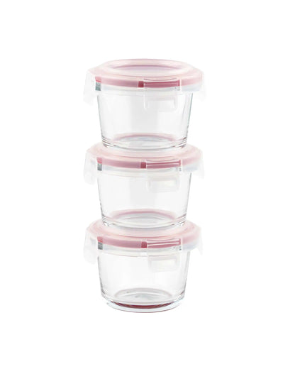 Dubblin Borosilicate Glass Containers Set of 3