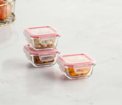 Dubblin Borosilicate Glass Containers Set of 3