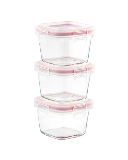 Dubblin Borosilicate Glass Containers Set of 3