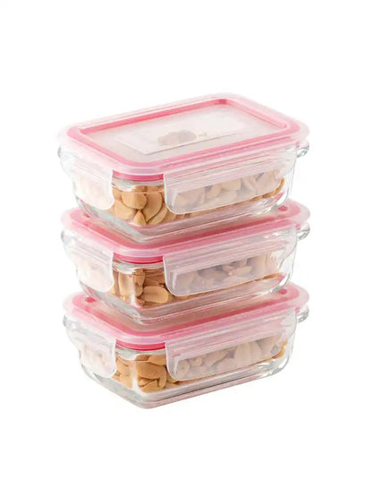 Dubblin Borosilicate Glass Containers Set of 3