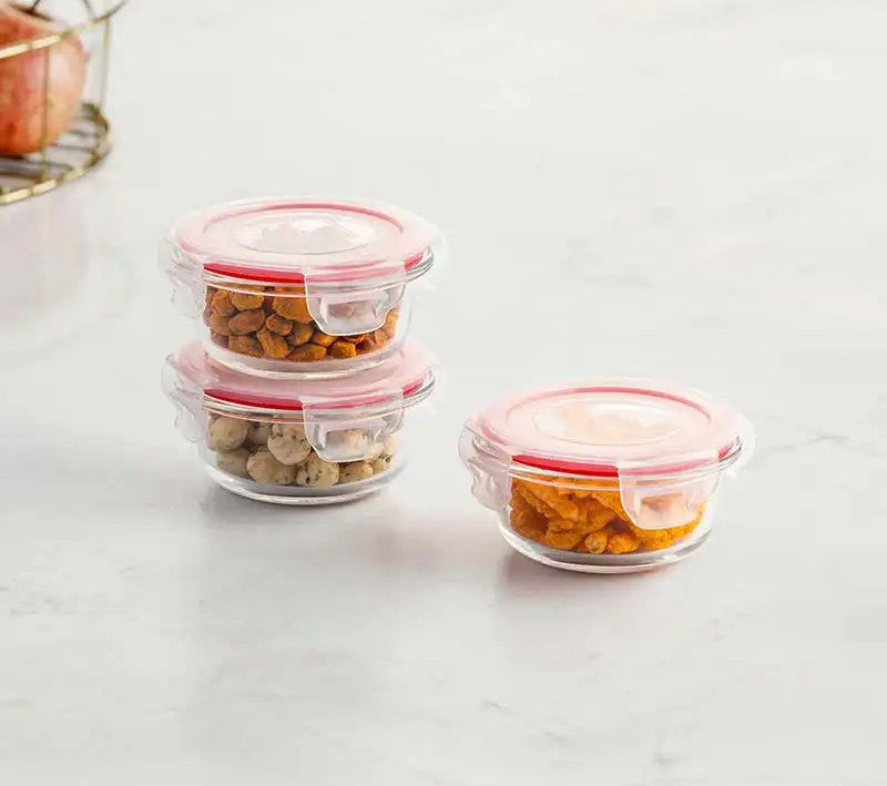 Dubblin Borosilicate Glass Containers Set of 3
