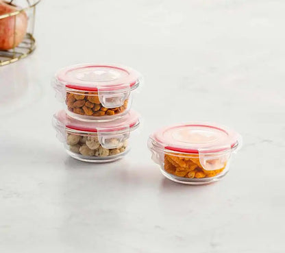 Dubblin Borosilicate Glass Containers Set of 3