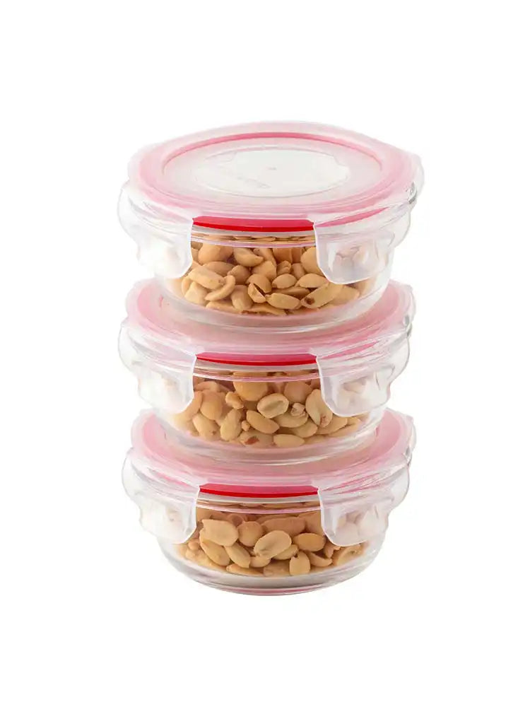 Dubblin Borosilicate Glass Containers Set of 3