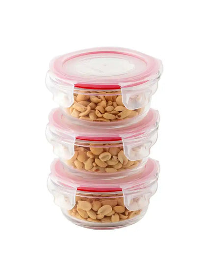 Dubblin Borosilicate Glass Containers Set of 3