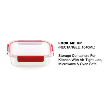 Dubblin Borosilicate Glass Container Rectangle