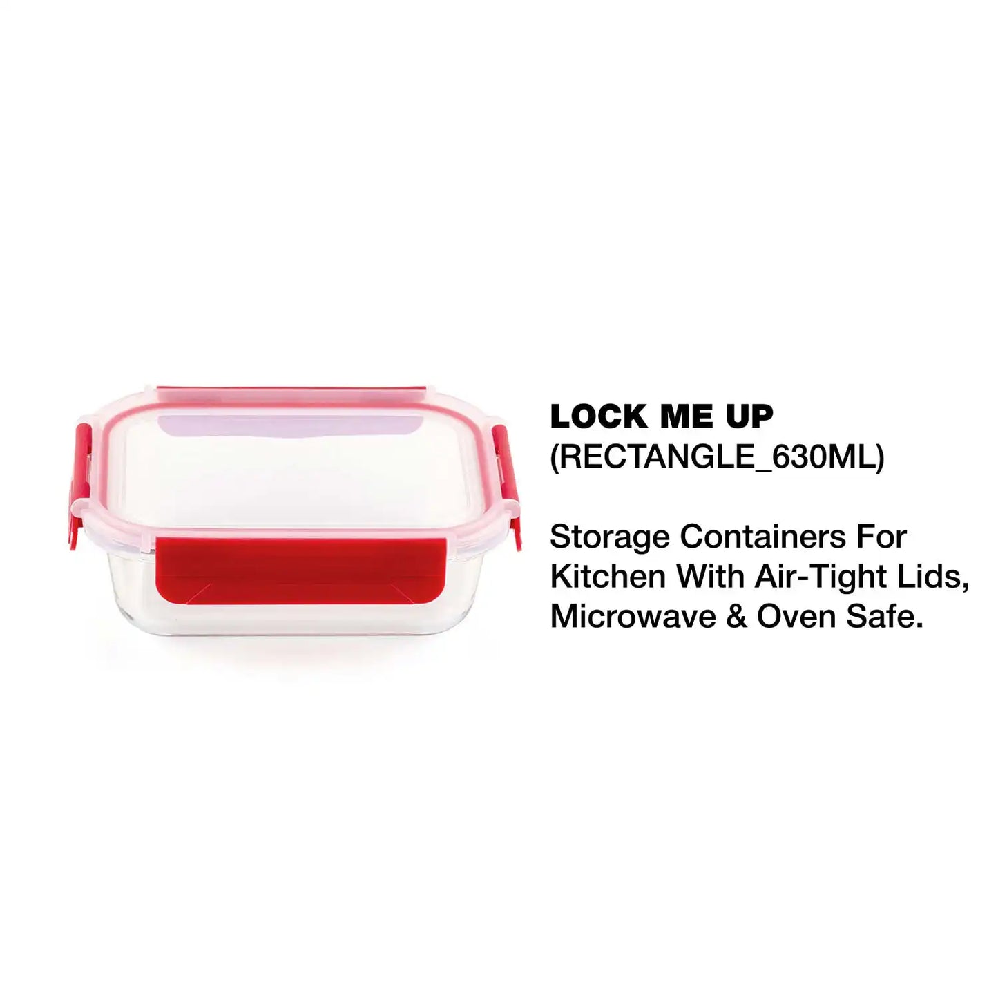 Dubblin Borosilicate Glass Container Rectangle