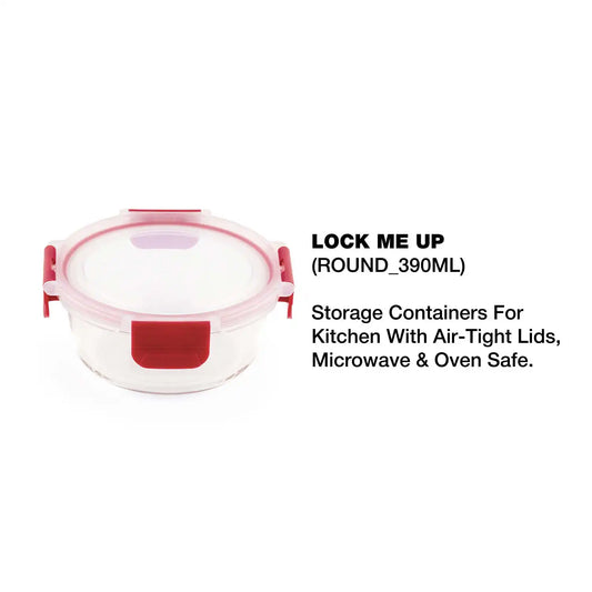 Dubblin Borosilicate Glass Container Round