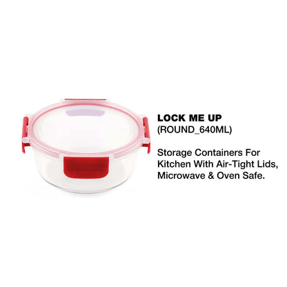 Dubblin Borosilicate Glass Container Round