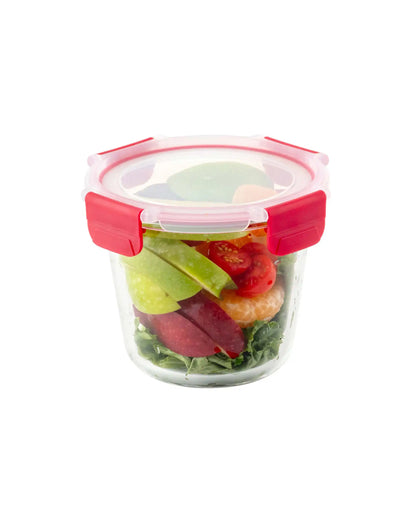 Dubblin Borosilicate Glass Container Round