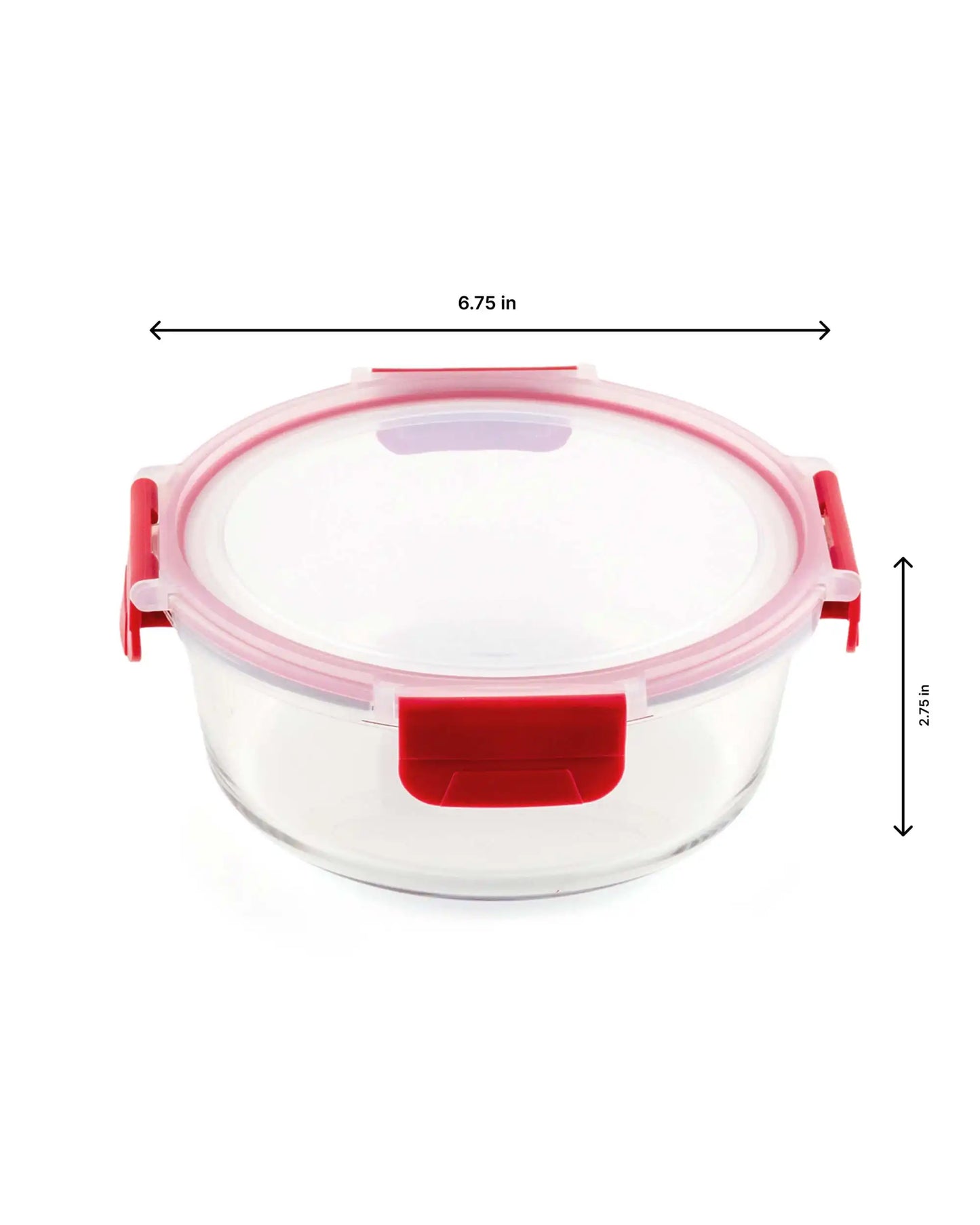 Dubblin Borosilicate Glass Container Round