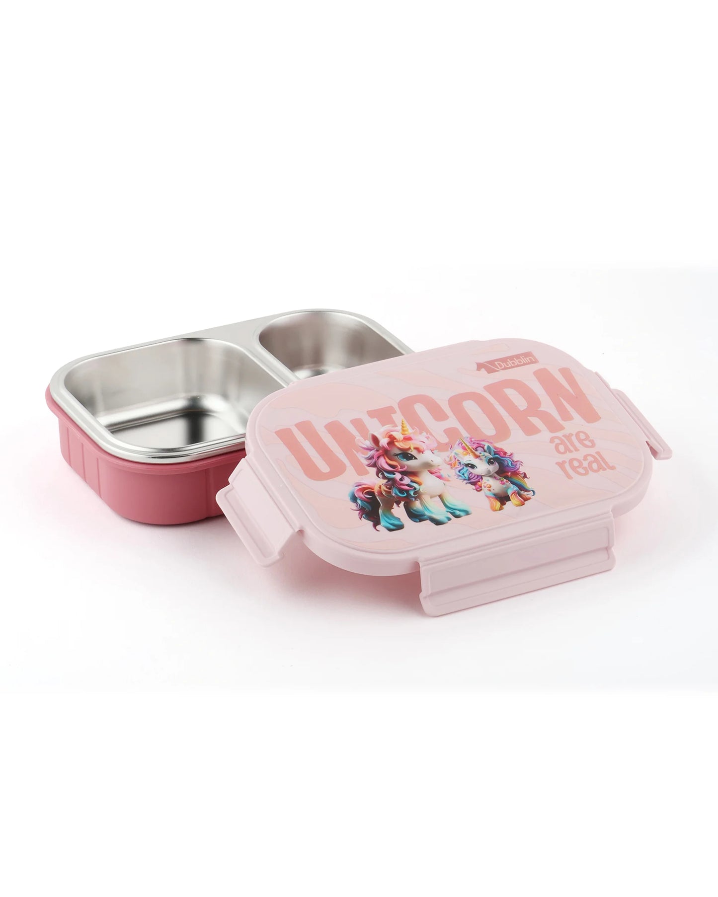 Dubblin Micky Stainless Steel 2 Partition Lunch Box