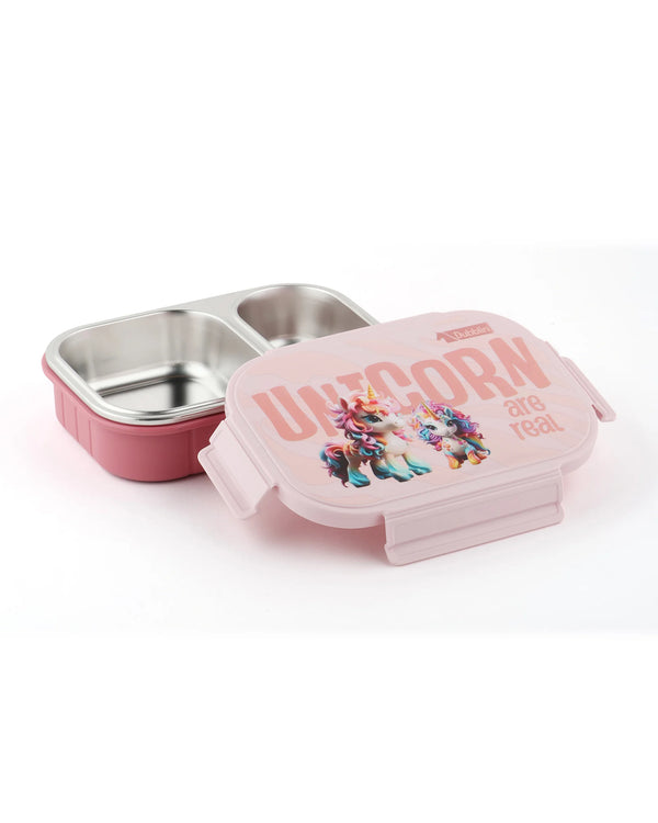 Dubblin Micky Stainless Steel 2 Partition Lunch Box