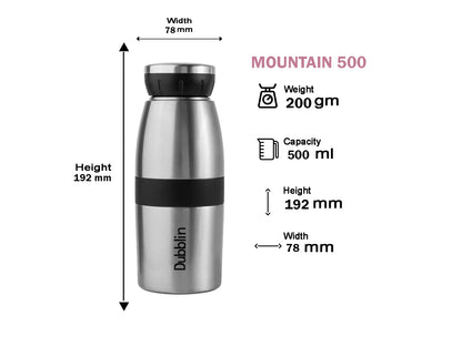 Dubblin Mountain 500 Stainless Steel Bottle