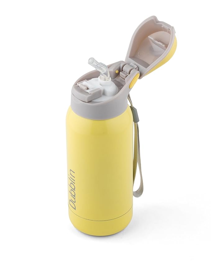 Dubblin Robot 300ml Thermal Vacuum Insulated Bottle with Straw