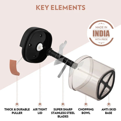 Borosil EasyPull Chopper - 600ml & 900ml