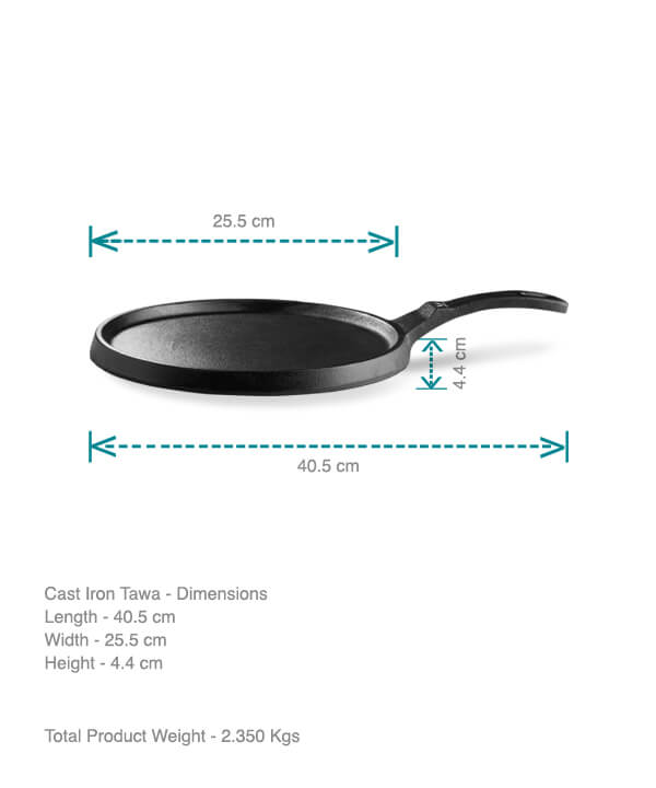 Vaya ferrous Pizza Pan 24 cm - Cast Iron