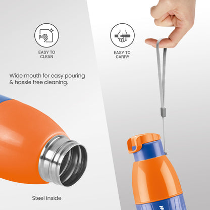 Milton Glacier Bottle 600ml - Outside Plastic Inside Stainless Steel