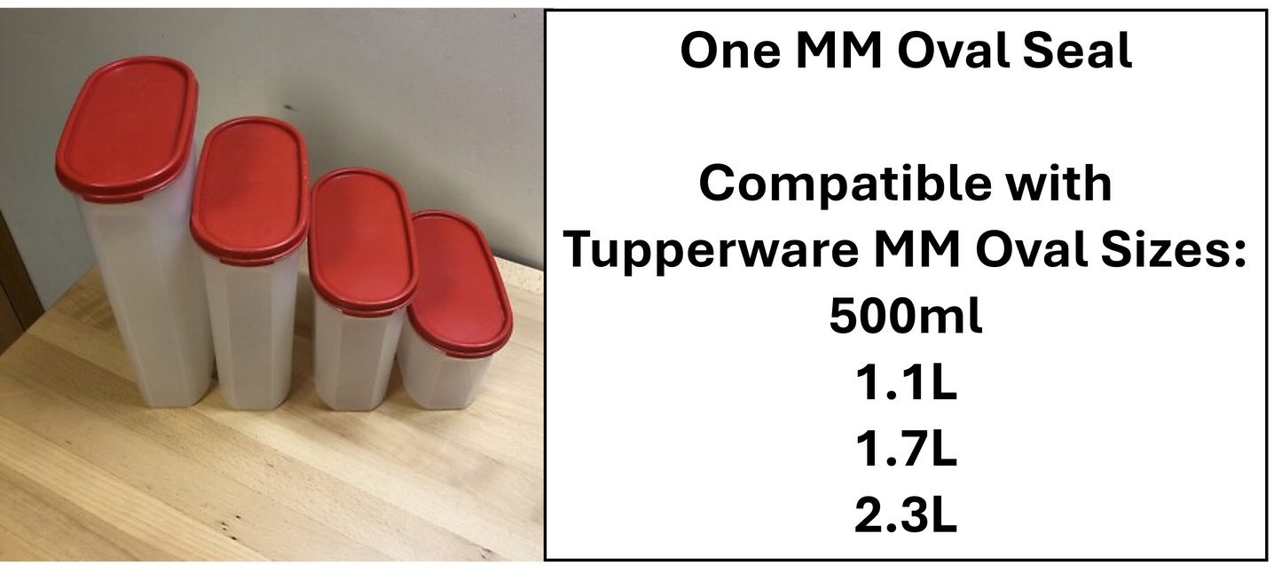 Tupperware MM Oval Seal Set of 2