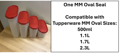 Tupperware MM Oval Seal Set of 2