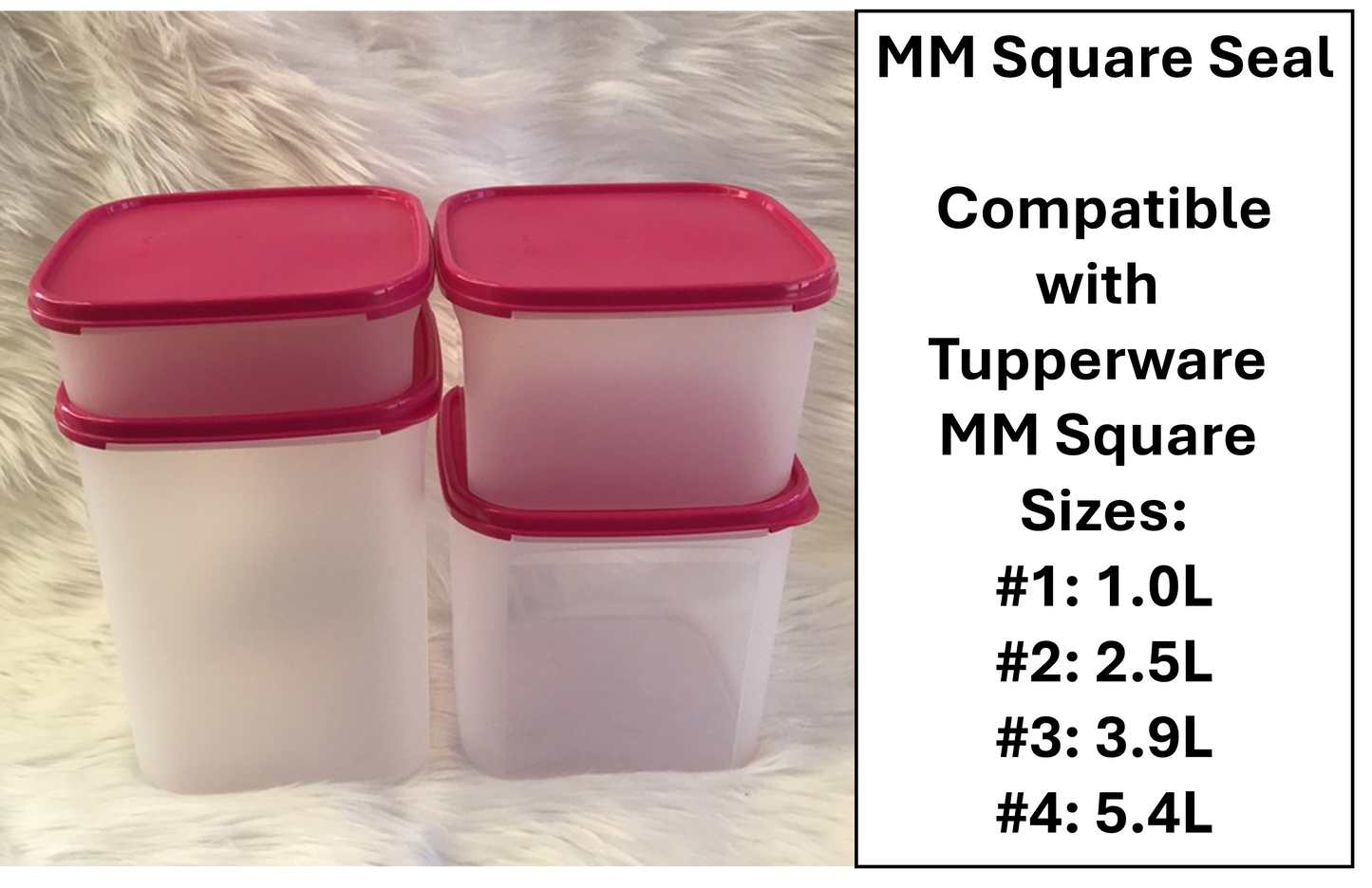 Tupperware Modular Mates Square Seal