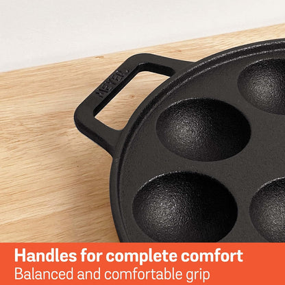 Meyer Cast Iron Appam Pan Two Side Handle