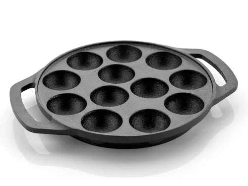 Meyer Cast Iron Appam Pan Two Side Handle