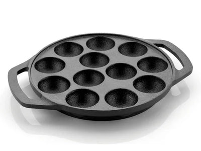 Meyer Cast Iron Appam Pan Two Side Handle