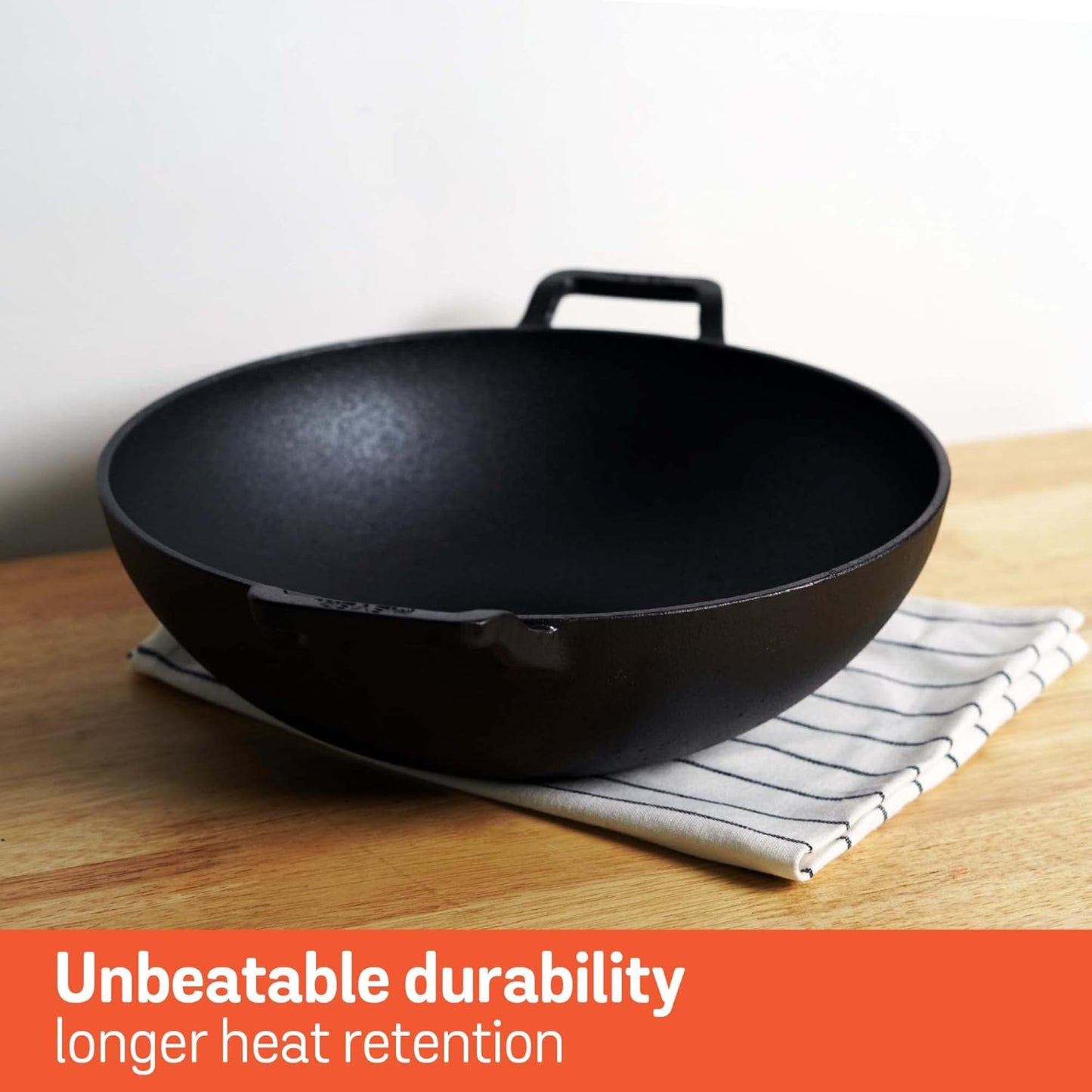 Meyer Cast Iron Deep Frying Kadai without Lid 24cm