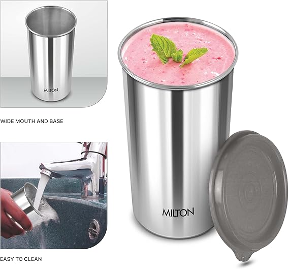 Milton Bling Bag Lunch Set with 3 * 320 ml Containers, 1 * 380 ml Tumbler, Liquid-tight Seals and Insulated Bag