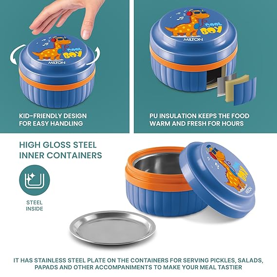 Milton Bestie Tiffin Big with Inner Plate - capacity 315ml