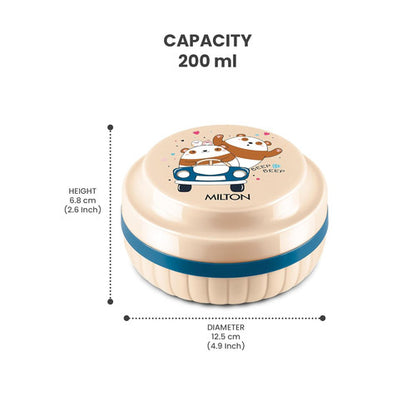 Milton Bestie Tiffin Small with Inner Plate - Capacity 200ml