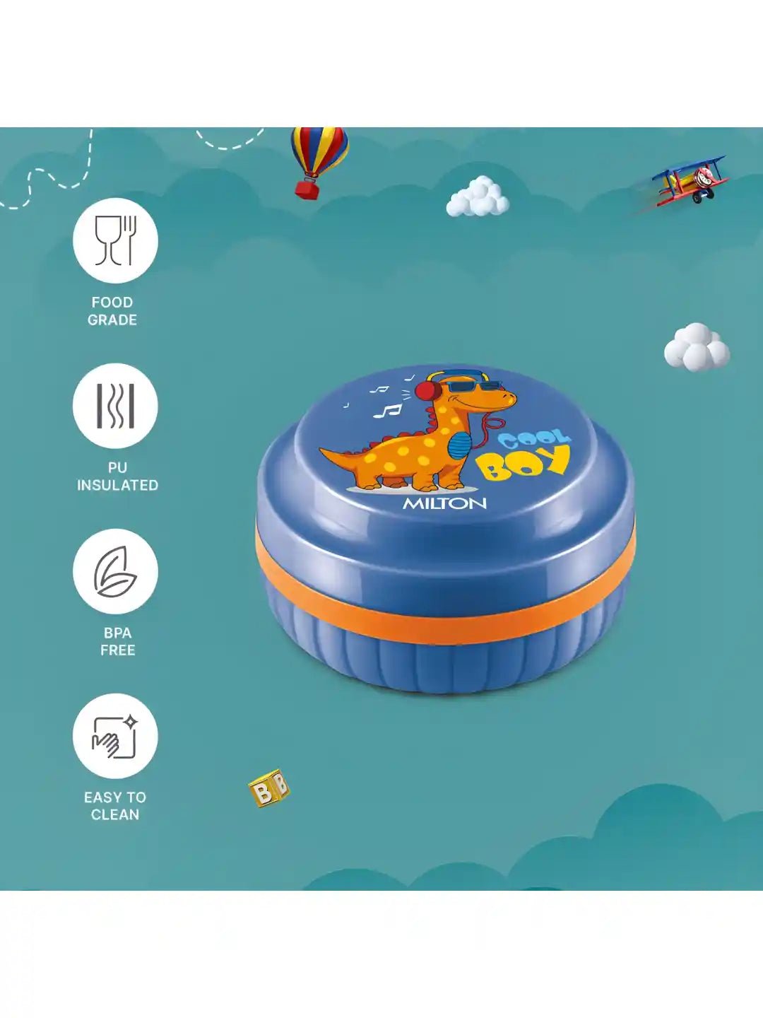 Milton Bestie Tiffin Small with Inner Plate - Capacity 200ml