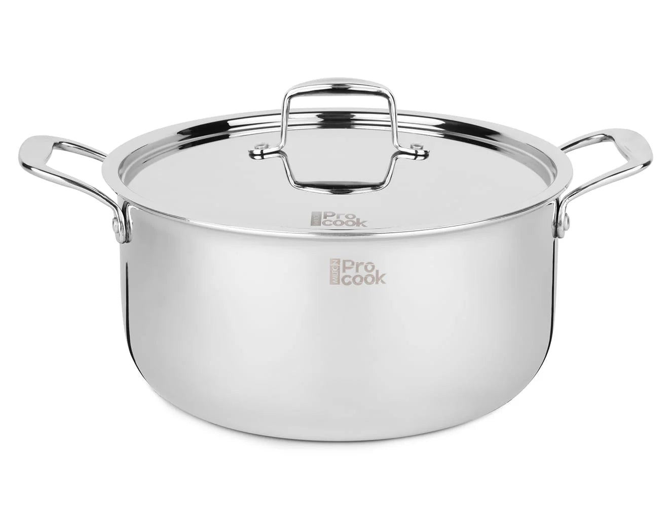 Milton Procook Tri-Ply Steel Casserole with Stainless Steel Lid