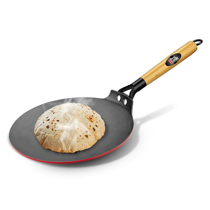 Milton Procook Cast Iron Concave Tawa with Enamel Coating