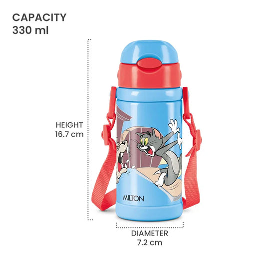 Milton Charmy 350 Thermal Vacuum Insulated Bottle with Straw