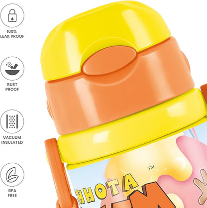 Milton Charmy Thermal Vacuum Insulated Bottle 450 with Straw