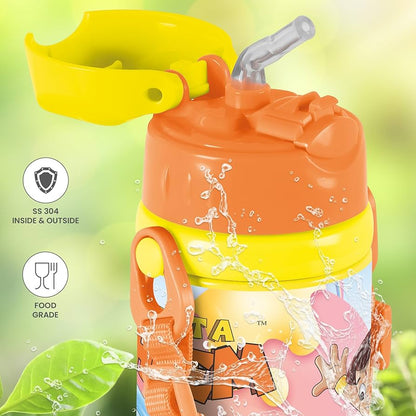 Milton Charmy Thermal Vacuum Insulated Bottle 450 with Straw