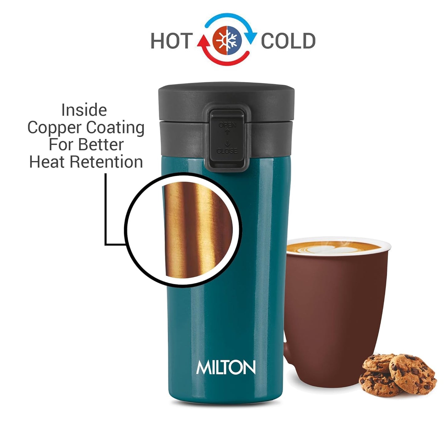 Milton Coffee Mug 300 Thermal Vacuum Insulated with Strainer