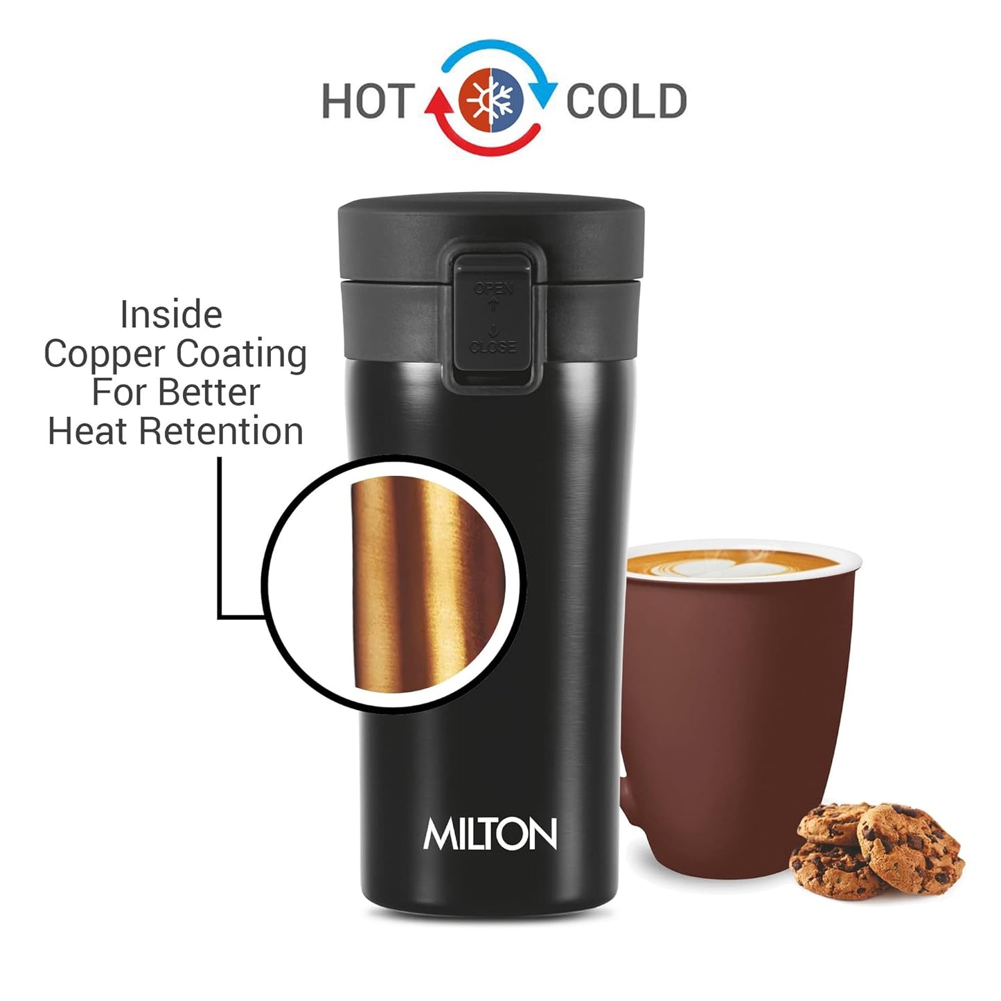Milton Thermal Vacuum Insulated Coffee Mug 300 with Strainer