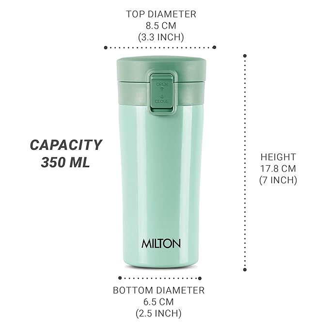 Milton Coffee Mug 400 Thermal Vacuum Insulated with Strainer