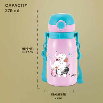 Milton Companion 300 Thermal Vacuum Insulated Kids Bottle with Straw